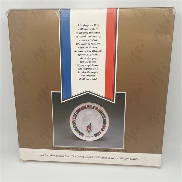 🎁 Hallmark Parade of Nations Plate Centennial Olympic Games 1996 Atlanta - Picture 4 of 4